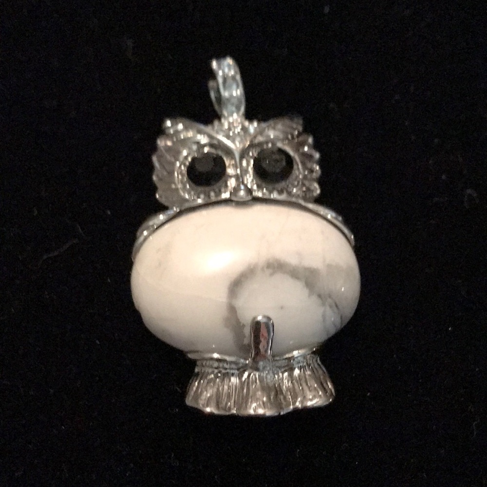 White owl pendant